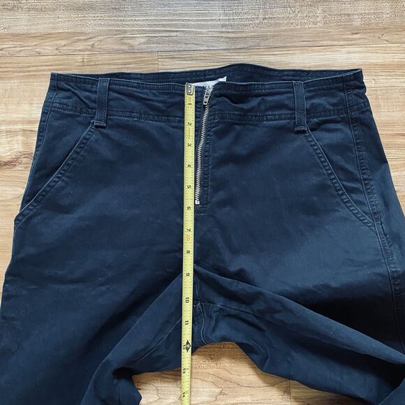 A.L.C 8 Black Quintin Stretch Cotton Front Zip Slim Pants Moto Casual Minimalist - Picture 14 of 16